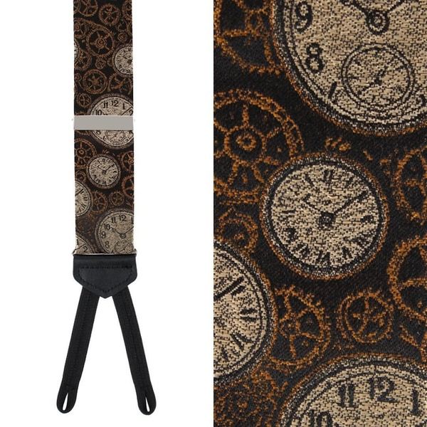 トラファルガー メンズ アクセサリー ベルト シルク Trafalgar Horologe Novelty Silk Formal End Suspenders Black ブラック