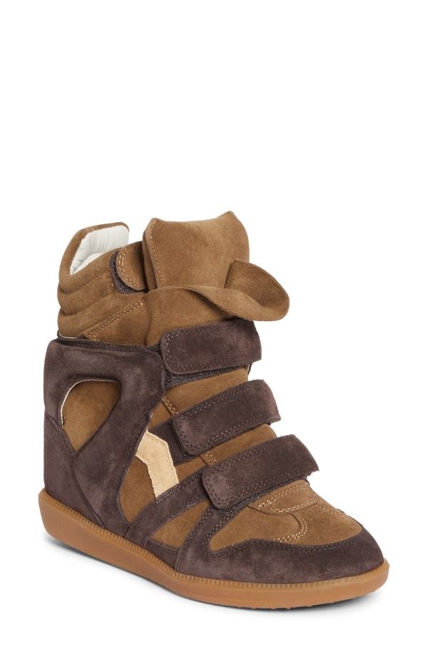 イザベル マラン レディース シューズ スニーカー Isabel Marant Bekett Wedge High Top Sneaker Women CHOCOLATE SAND BROWN ブラウ