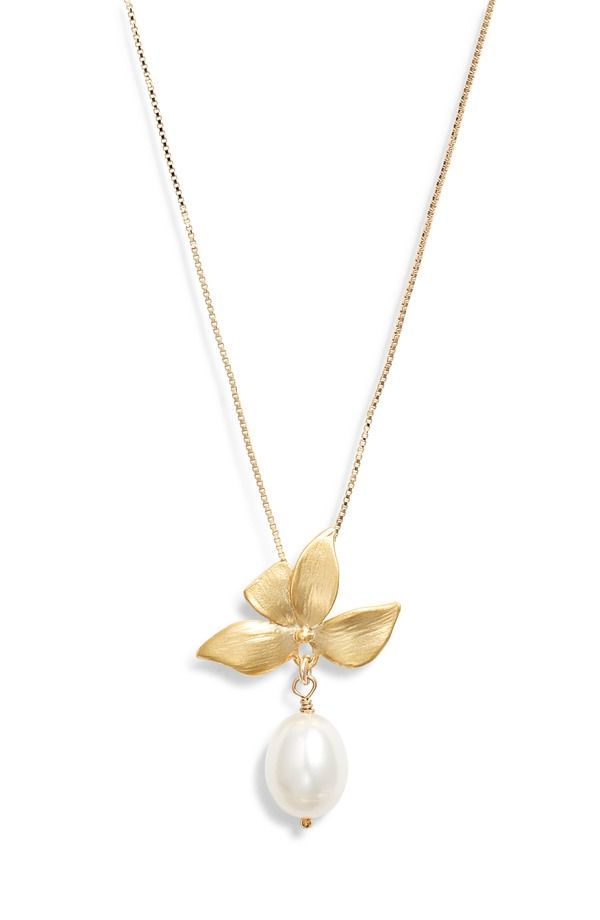 セットアンドストーンズ レディース アクセサリー ネックレス・チョーカー レース Set Stones Maeve Freshwater Pearl Pendant Necklace GOLD ゴール