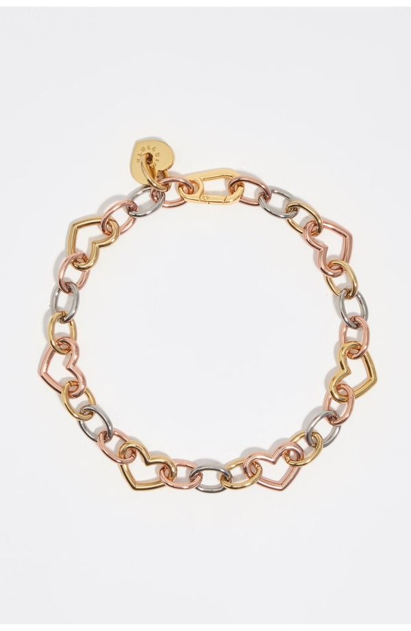 ビンバイローラ レディース アクセサリー ネックレス・チョーカー レース ロゴ Bimba y Lola Heart Logo Metal Chainecklace MULTI GOLD マルチカラー