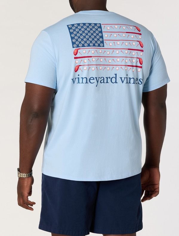 ヴァインヤードヴァインズ メンズ トップス Tシャツ トール vineyard vines Big Tall Golflag PocketShirt Big Tall JAKE BLUE ブルー