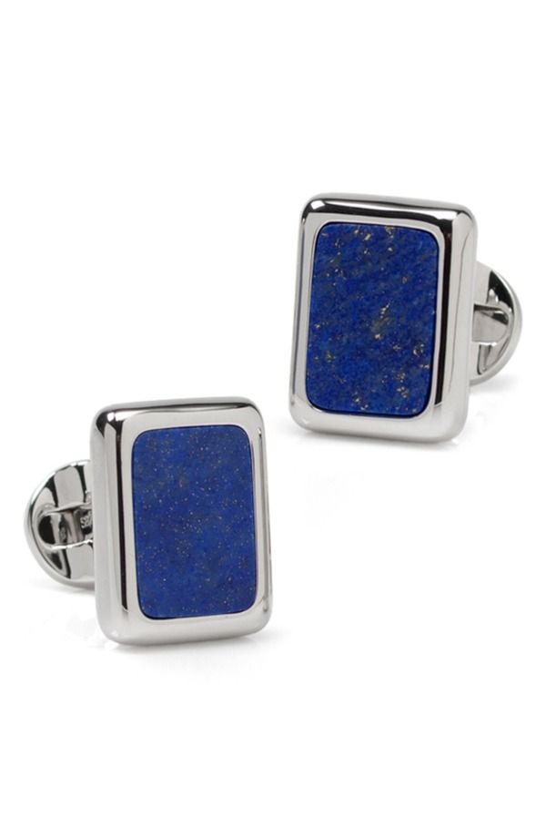 カフリンク メンズ アクセサリー カフスボタン Cufflinks Inc Mens JFK Presidential Sterling Silver Lapis Cuff Links BLUE ブル
