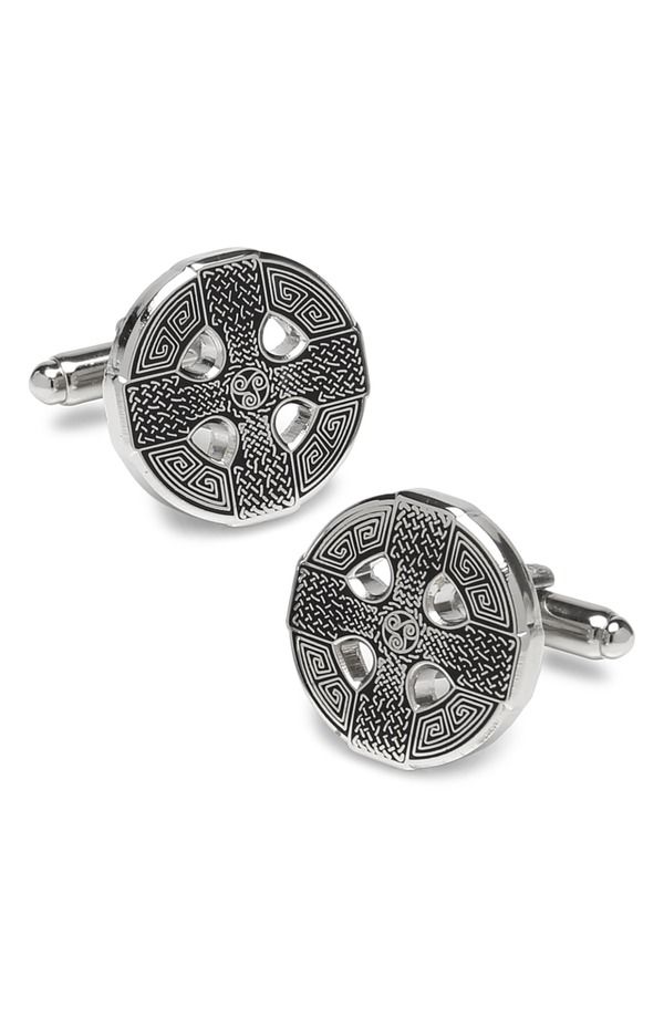 カフリンク メンズ アクセサリー カフスボタン Cufflinks Inc Celticross Cuff Links BLACK ブラック