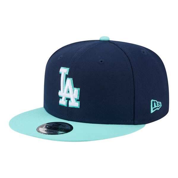 ニューエラ メンズ アクセサリー 帽子 Mens New Era NavyTurquoise Los Angeles Dodgers 2Tone Color Pack 9FIFTY Snapback
