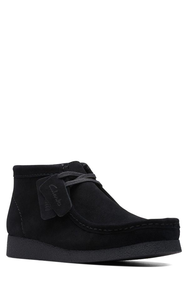 クラークス メンズ シューズ ブーツ・レインブーツ スエード Clarks Wallabee Suede Boot Men BLACK SUEDE ブラック