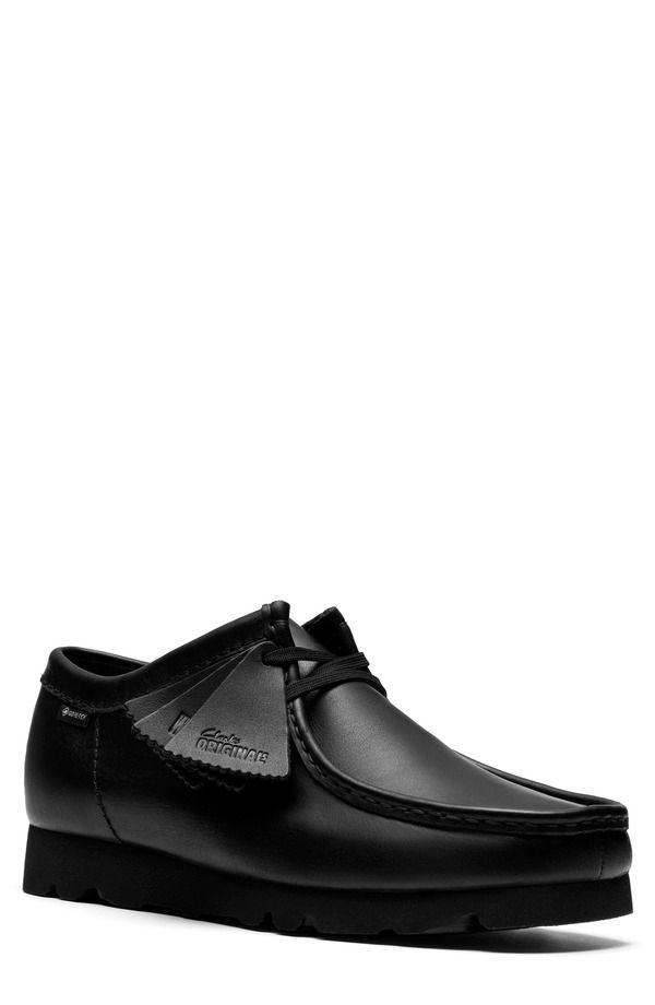 クラークス メンズ シューズ ブーツ・レインブーツ Clarks Originals Wallabee GoreTex Waterproof Shoe Men BLACK BLACK LEATHER