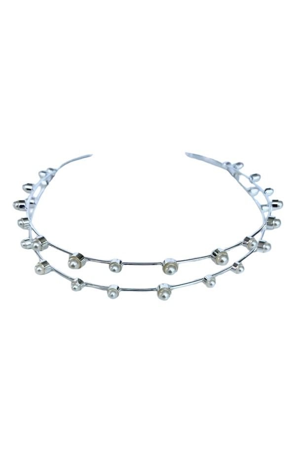 ブライズ ヘアピンズ レディース アクセサリー Brides Hairpins Florence Headband SILVER シルバー