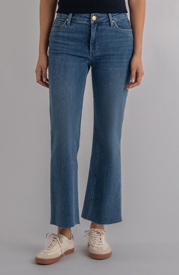 カットフロムザクロス レディース ボトムス デニムパンツ アンクル ジーンズ KUT from the Kloth Kelsey Raw Hem Ankle Flare JeansENTIMENT