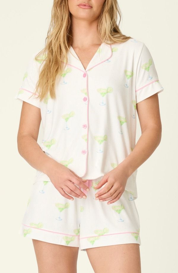 ピージェイサルベージ レディース アンダーウェア ナイトウェア PJ Salvage Margarita Mama Short Pajamas IVORY アイボリー