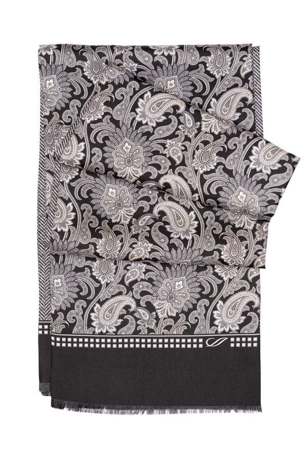 エリザベッタ メンズ アクセサリー マフラー・ストール・スカーフ シルク Elizabetta Pasquino Silk Scarfor Men Black ブラック