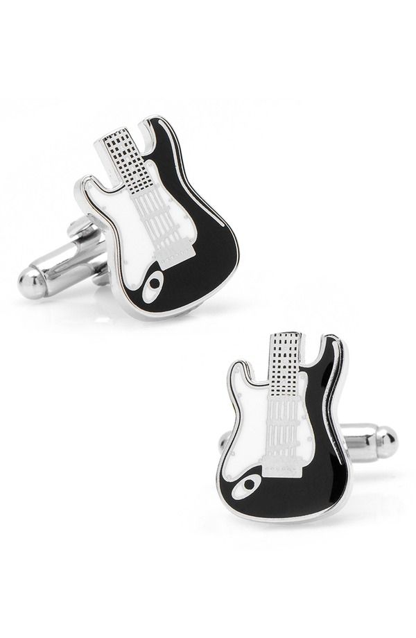 カフリンク メンズ アクセサリー カフスボタン Cufflinks Inc Electric Guitar Cuff Links BLACK ブラック