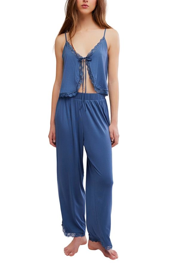 フリーピープル レディース アンダーウェア ナイトウェア Free People Sleeplessummer Pajama Set NAVY HEATHER ヘザー