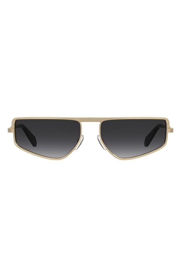 モスキーノ メンズ アクセサリー サングラス・アイウェア Moschino 59m Square Flatop Sunglasses ROSE GOLD DARK GREY SF グレー