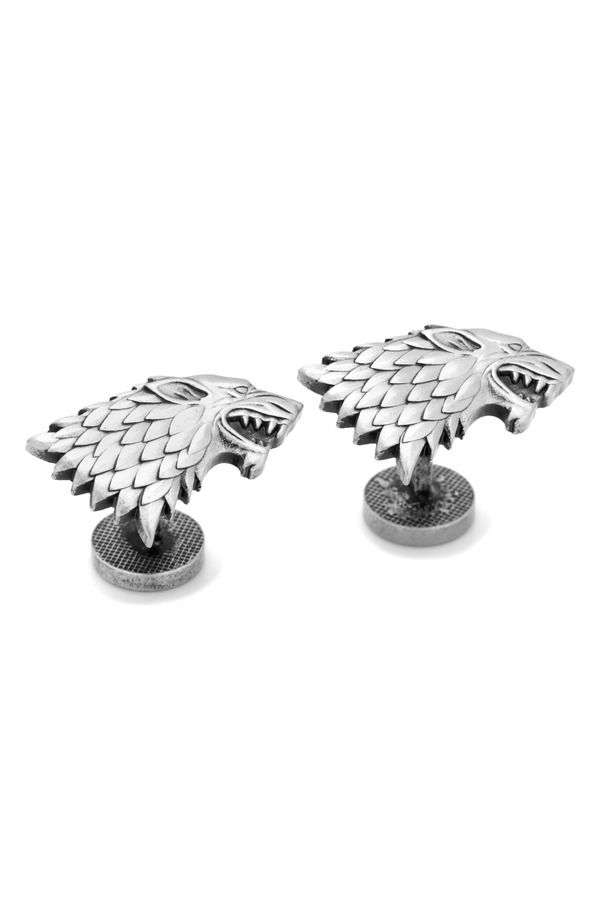 カフリンク メンズ アクセサリー カフスボタン Cufflinks Inc Stark Dire Wolf Cuff Link sILVER シルバー