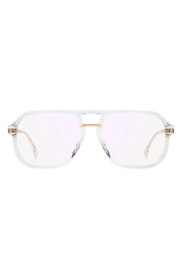 カレラ メンズ アクセサリー サングラス・アイウェア Carrera Eyewear Victory 58mm Pilot Optical Glasses CRYSTAL GOLD BLUE SP ブ