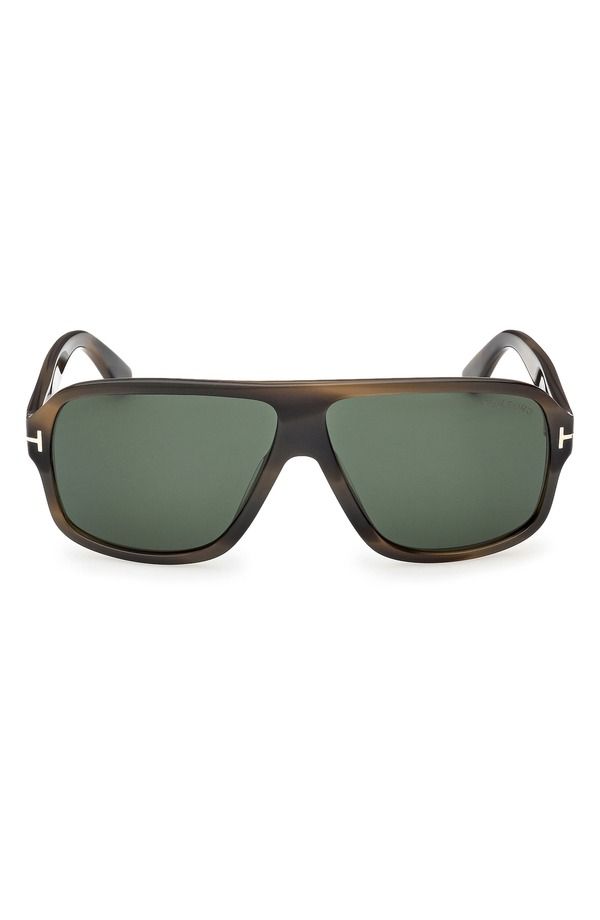 トム・フォード メンズ アクセサリー サングラス・アイウェア TOM FORD William 02 63mm Oversize Navigator Sunglasses KHAKI GREEN HA