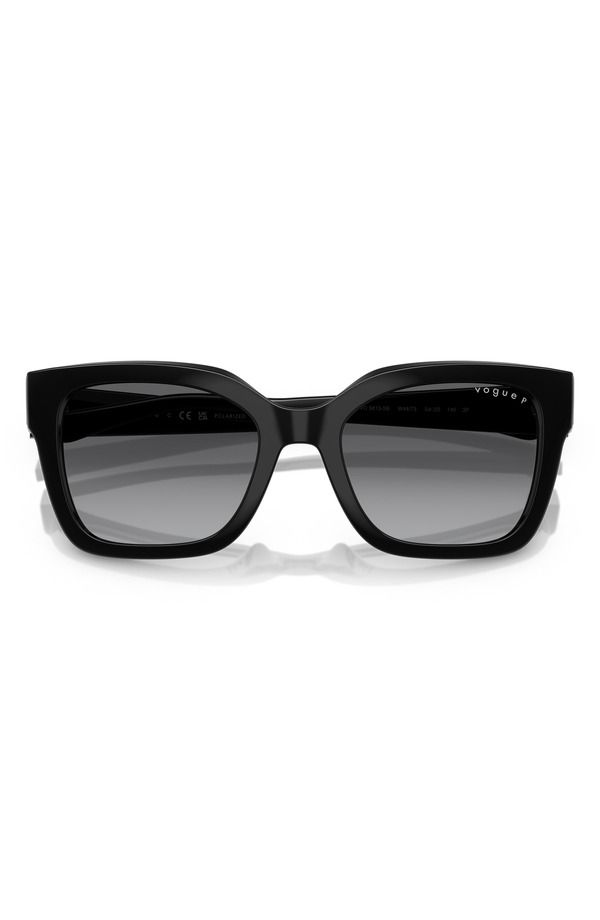 ヴォーグ レディース アクセサリー サングラス・アイウェア VOGUE 54mm Polarized Square Sunglasses BLACK POLARIZED ブラック