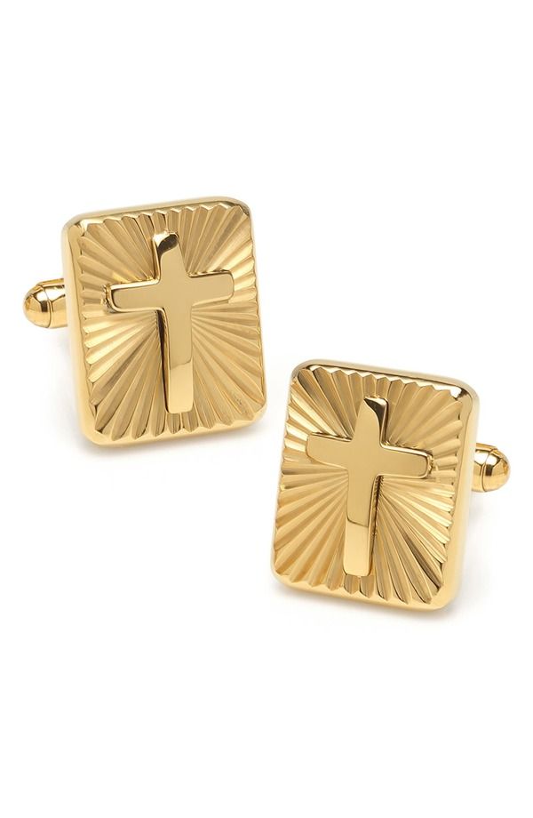 カフリンク メンズ アクセサリー カフスボタン Cufflinks Inc Radiant Cross Cuff Links GOLD ゴールド