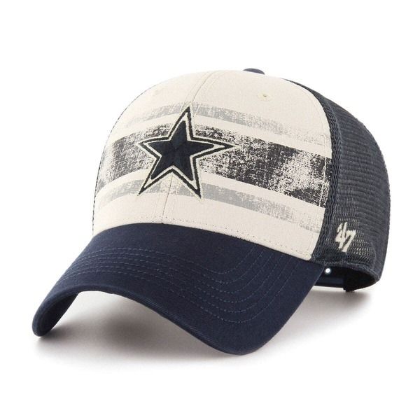 フォーティーセブン メンズ アクセサリー 帽子 Mens 47 Cream Dallas Cowboys Breakout MVP Trucker Adjustable Hat Cream クリーム