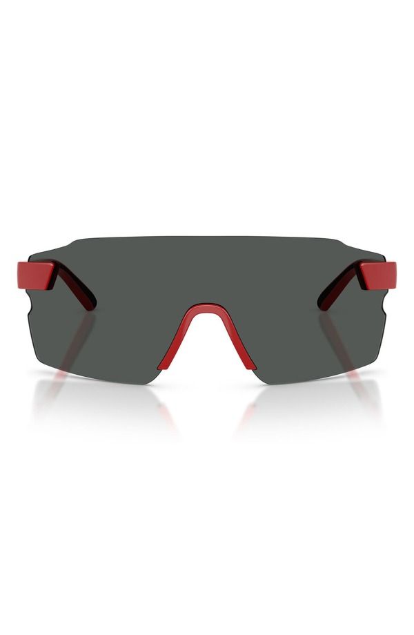 スクーデリア フェラーリ メンズ アクセサリー サングラス・アイウェア Scuderia Ferrari 133mm Oversize Rectangular Sunglasses RED SHINY