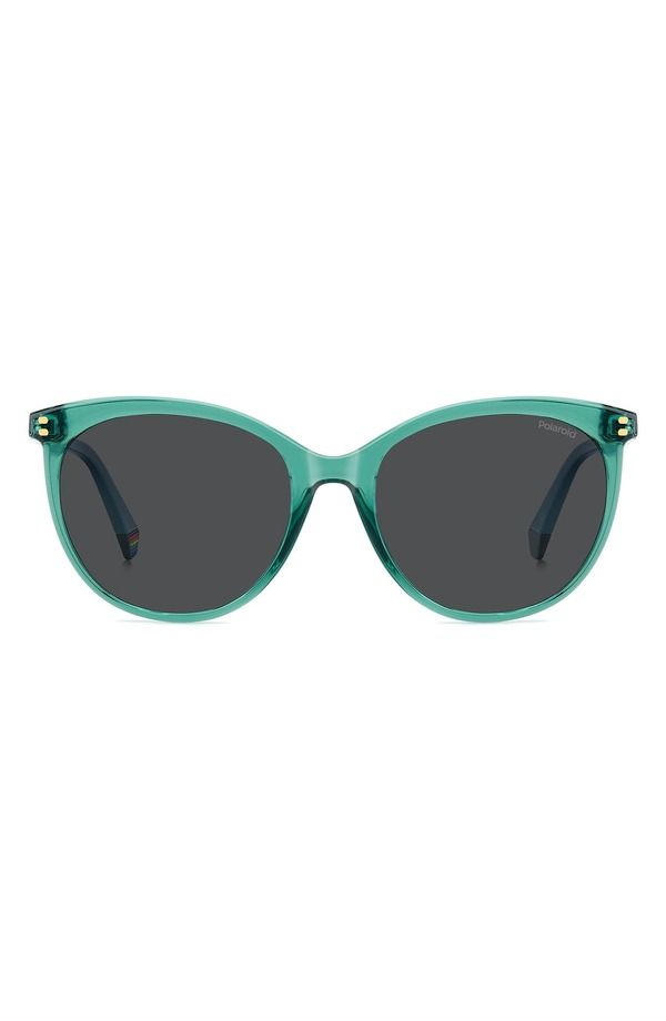 ポラロイド レディース アクセサリー サングラス・アイウェア Polaroid 55mm Polarized Cat Eye Sunglasses GREEN GREY POLAR グレー