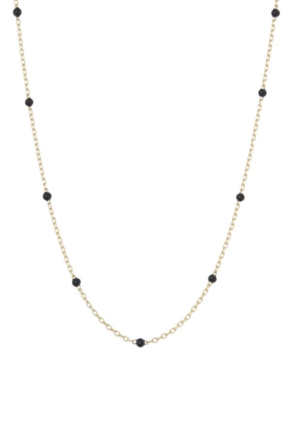 アルジェントヴィーヴォ レディース アクセサリー ネックレス・チョーカー レース Argento Vivo Sterling Silver Enamel Dot Stationecklace GOLD