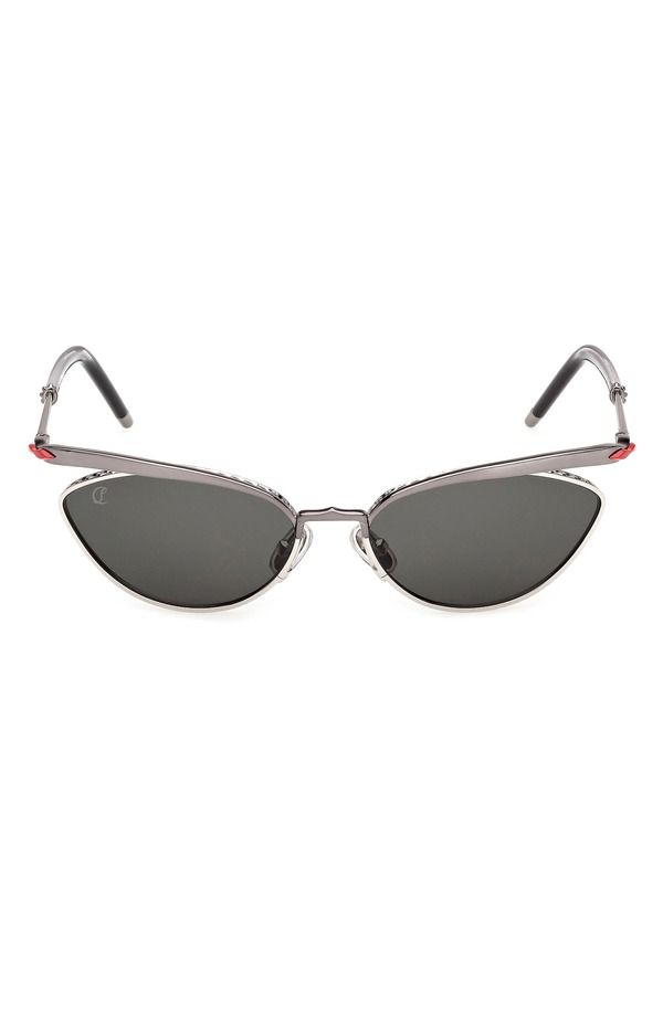 クリスチャン・ルブタン レディース アクセサリー サングラス・アイウェア Christian Louboutin 56mm Geometric Sunglasses RUTHENIUM PALLADI