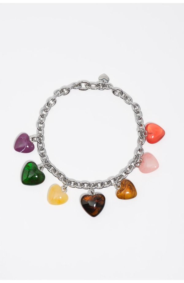 ビンバイローラ レディース アクセサリー ネックレス・チョーカー レース Bimba y Lola Multicoloresin Hearts Necklace GREEN グリーン