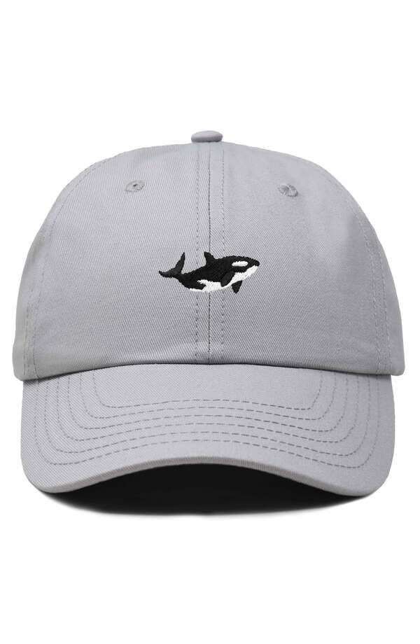 ダリックス レディース アクセサリー 帽子 刺繍 Dalix Killer Whalembroideredad Hat Gray グレー