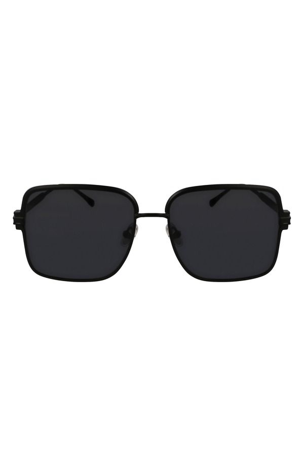 フェラガモ レディース アクセサリー サングラス・アイウェア FERRAGAMO Gancini 57mmodified Rectangular Sunglasses MATTE BLACK ブラック