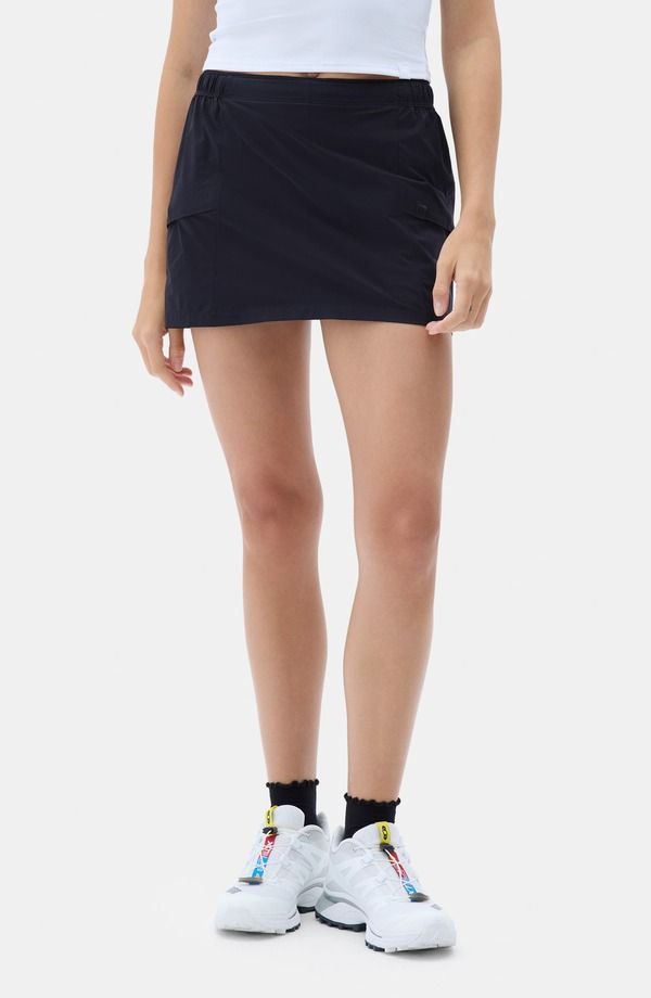 ハーフデイズ レディース ボトムス ハーフパンツ・ショーツ Halfdays Gwen Skort BLACK ブラック
