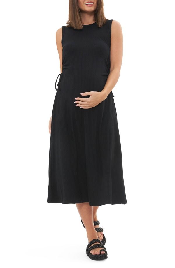 ライプマタニティ レディース トップス ワンピース A ライン Ripe Maternity Carol Rib Aline Dress Maternity BLACK ブラック 17,266円