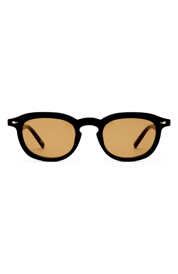 ルスペックス レディース アクセサリー サングラス・アイウェア Le Specs Hearthrob 50mm Round Sunglasses BLACK LIGHT BROWN MONO ブラック