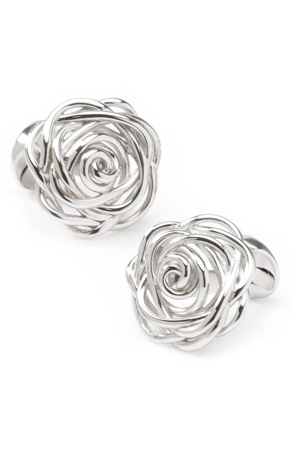 カフリンク メンズ アクセサリー カフスボタン Cufflinks Inc Sterling Silverose Cuff Link sILVER シルバー