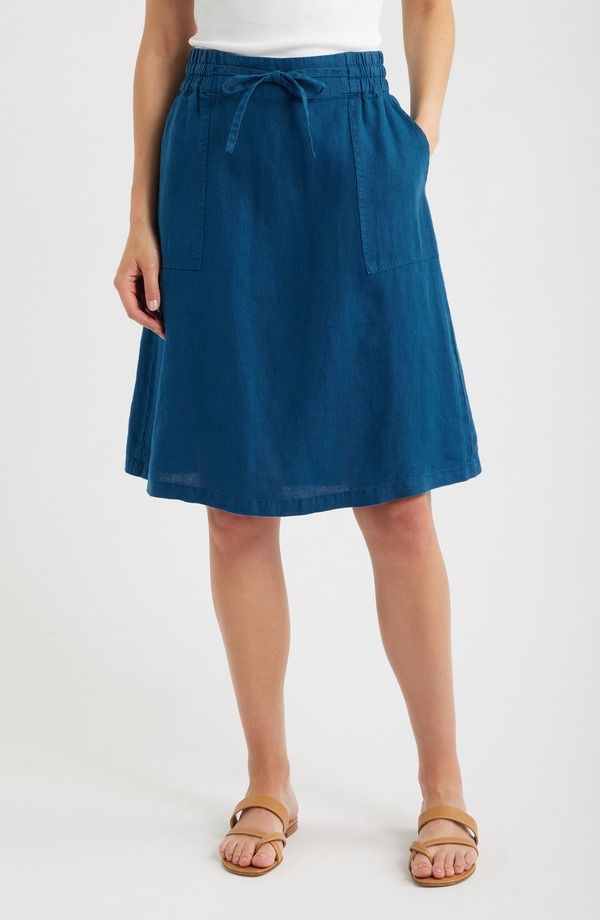 シーソルトコーンウォール レディース ボトムスカート プラスサイズ リネン Seasalt Cornwall Pepper Moth Linen Skirt Plus Regular OCEAN DR 30,420円