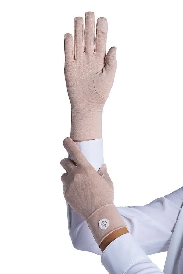 クーリバー レディース アクセサリー 手袋 Coolibar Fuji Convertible Fingertip UV Sun Gloves UPF 50 Sun Protection Beige