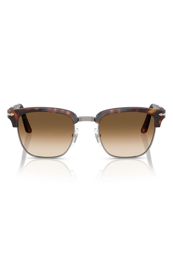 ペルソル メンズ アクセサリー サングラス・アイウェア Persol 52mm Square Sunglasses HAVANA GRADIENT BROWN ブラウン 93,390円