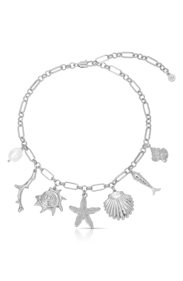 エティカ レディース アクセサリー ネックレス・チョーカー レース Ettika Oceanic Dreams Charm Necklace SILVER シルバー