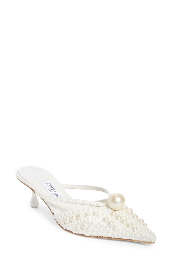 ジミーチュー レディース シューズ スニーカー Jimmy Choo Sana Embellished Mule Women WHITE WHITE ホワイト