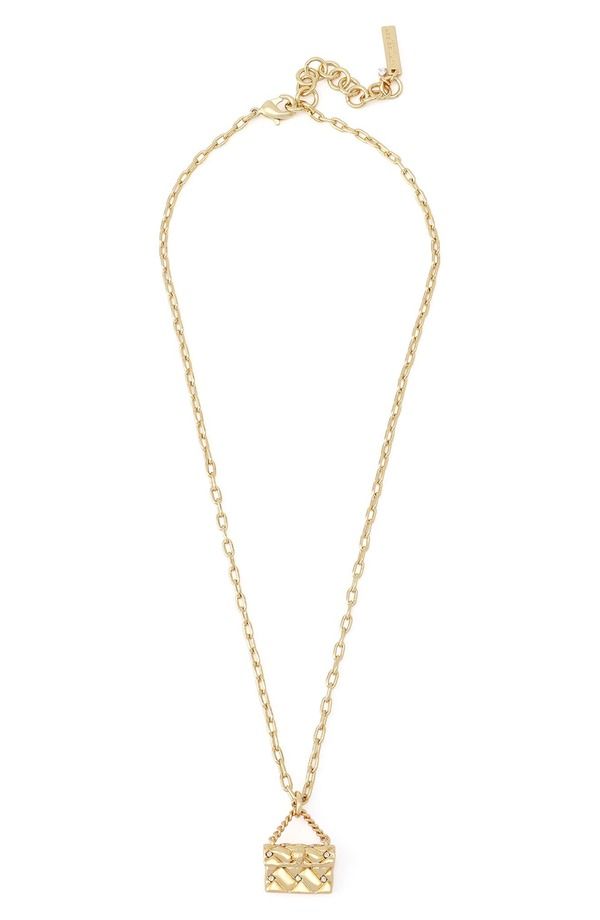 カートジェイガーロンドン レディース アクセサリー ネックレス・チョーカー レース Kurt Geiger London Quilt Kensington Bag Pendant Necklace G