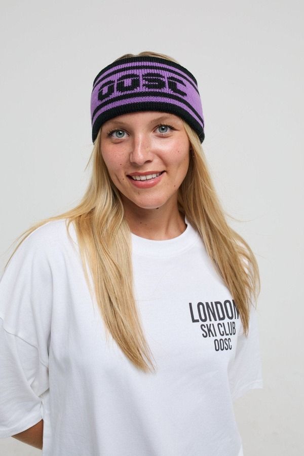 オースク レディース アクセサリー OOSC Aprs Headband Black and Black and Purple ブラック