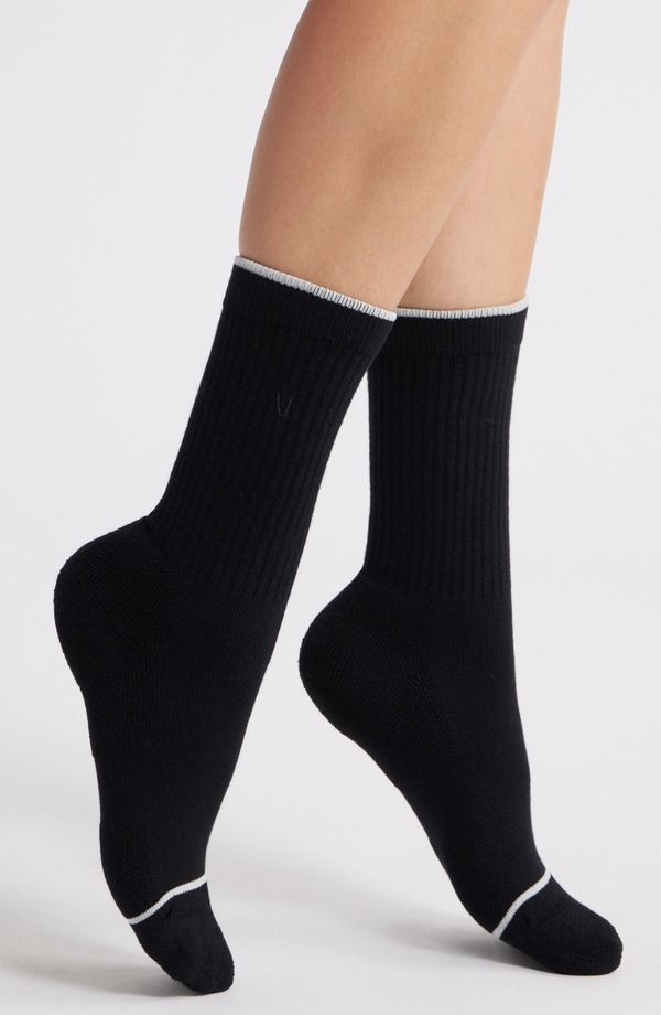 ビュオーリ レディース アンダーウェア 靴下 Vuori V1 Crew Socks BLACK ブラック