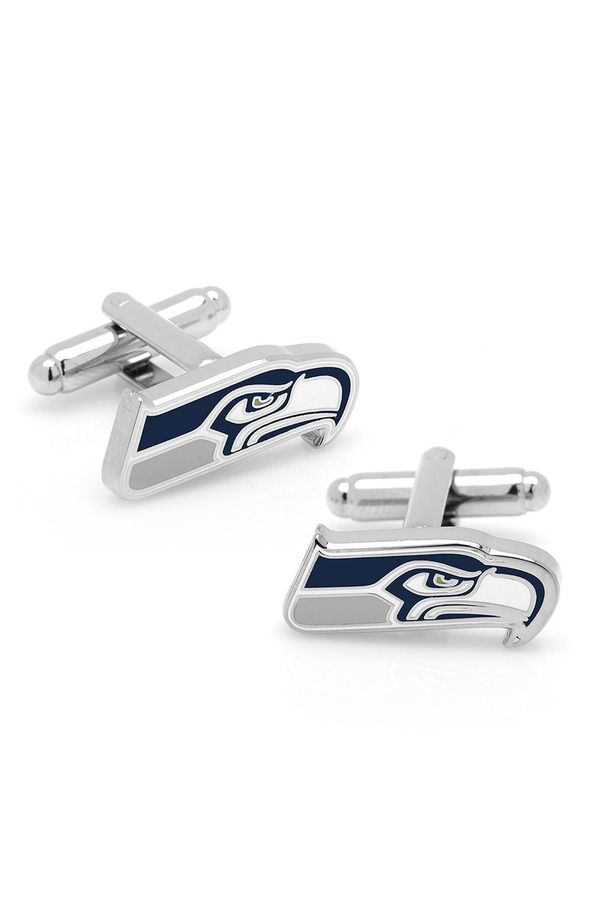 カフリンク メンズ アクセサリー カフスボタン Cufflinks Inc NFL Seattle Seahawks Cuff Links BLUE ブルー
