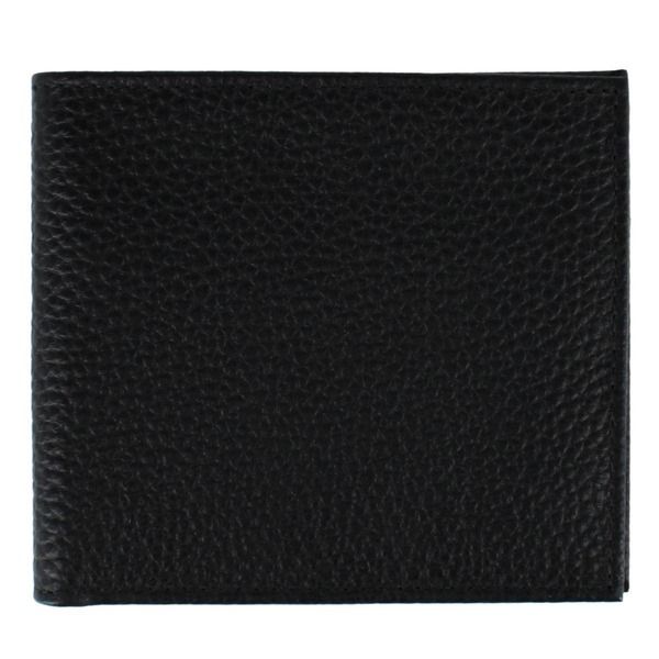 トラファルガー メンズ アクセサリー 財布 レザー Trafalgar Pierce Pebble Grain Classic Leather BiFold Wallet Black ブラック