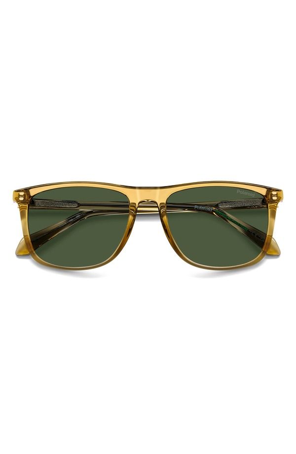 ポラロイド メンズ アクセサリー サングラス・アイウェア Polaroid 55mm Polarized Rectangular Sunglasses 010AUC