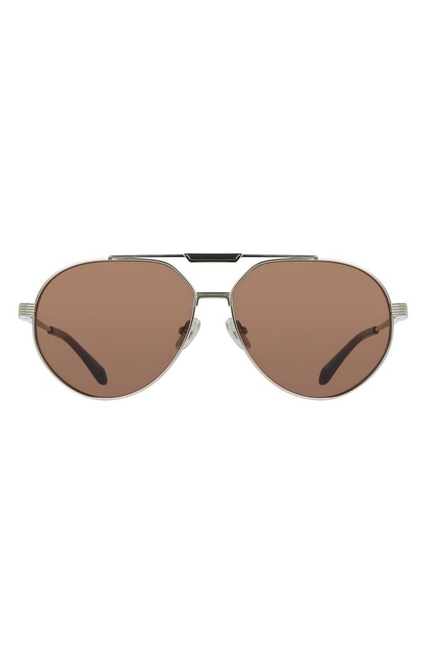 フェラガモ メンズ アクセサリー サングラス・アイウェア FERRAGAMO 62mm Oversize Aviator SunglassesHINY GOLD ゴールド