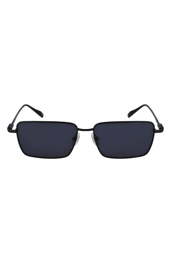 フェラガモ メンズ アクセサリー サングラス・アイウェア FERRAGAMO Gancini Evolution 57mm Rectangular Sunglasses MATTE BLACK ブラッ