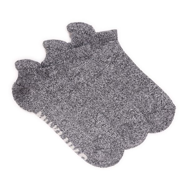 ムクルクス レディース アンダーウェア 靴下 コットン アンクル MUK LUKS Cotton Compression Ankle Socks 3 Pair Pack Black Marl ブラック 7,110円