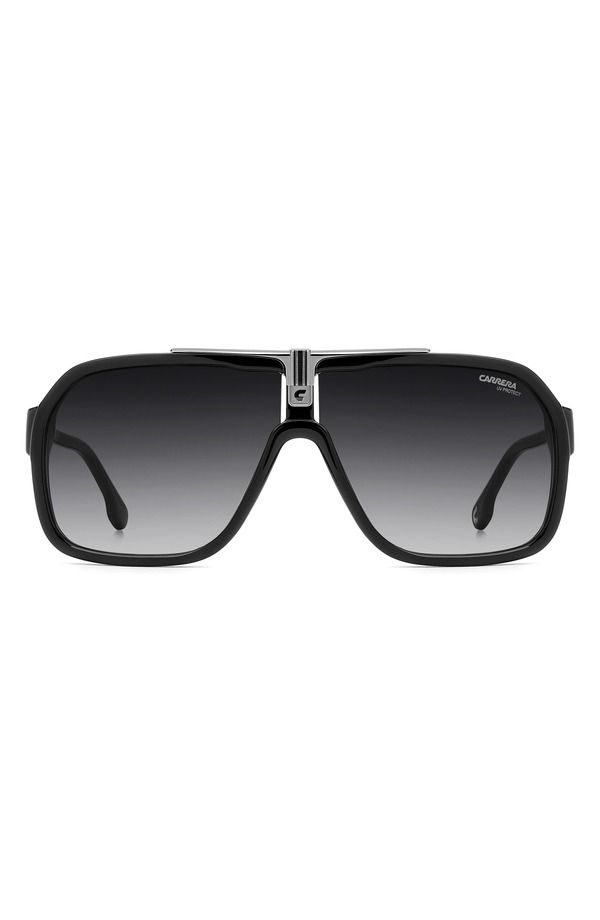 カレラ メンズ アクセサリー サングラス・アイウェア Carrera Eyewear 64mm Oversize Gradient Navigator Sunglasses BLACK RUTHENI