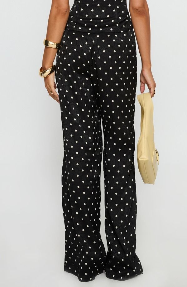 プリンセスポリー レディース ボトムスカート ドット柄 ワイドレッグ ドット パンツ ストラップレス Princess Polly Powde red Sugar Polka Dot Straples